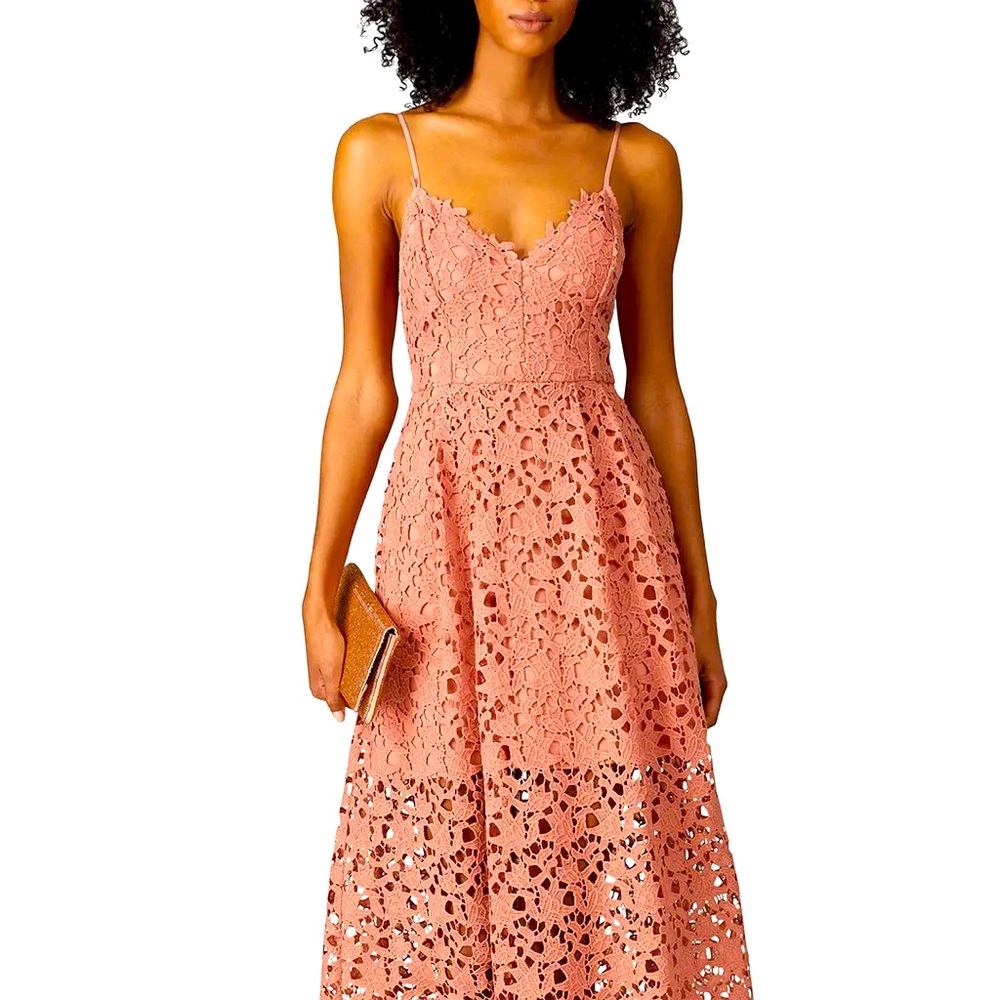 Pink lace dress from Astr the Label